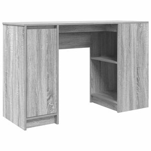 vidaXL Bureau sonoma gris 120x42x76 cm bois d'ing&eacute;nierie
