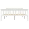 vidaXL Cadre de lit sans matelas blanc bois de pin massif 140x200 cm