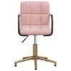 vidaXL Chaises pivotantes &agrave; manger lot de 4 rose velours