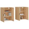 vidaXL Armoires murales 2 pcs ch&ecirc;ne sonoma bois d'ing&eacute;nierie