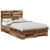 vidaXL Cadre de lit Bois ancien 120 x 190 cm Bois d'ing&eacute;nierie