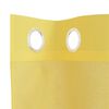 vidaXL Rideaux en voile avec œillets 2 pcs jaune