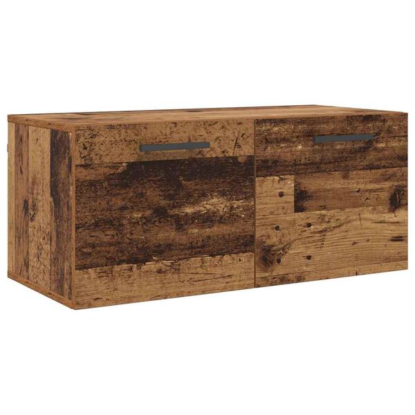 vidaXL Meuble mural Bois ancien 80 x 36.5 x 35 cm Bois d'ing&eacute;nierie