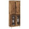 vidaXL Haut Armoire Bois Ancien 69,5 x 34 x 180 cm Bois d'ing&eacute;nierie