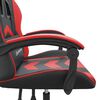 vidaXL Chaise de jeu Noir et rouge Similicuir