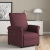 vidaXL Fauteuil inclinable &eacute;lectrique Violet Tissu