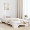 vidaXL Cadre de lit Blanc 75 x 190 cm Pin massif