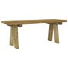 vidaXL Banc de jardin 110 cm bois de pin massif impr&eacute;gn&eacute;