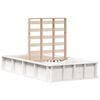 vidaXL Cadre de lit Blanc 75 x 190 cm Bois de pin massif