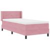 vidaXL Lit &agrave; ressorts avec matelas Rose 200 x 100 cm Polyester