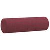 vidaXL Ensemble de canap&eacute;s 2 pcs avec coussins rouge bordeaux tissu