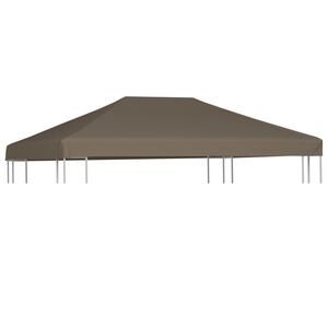 vidaXL Toile sup&eacute;rieure de gazebo 310 g/m&sup2; 3x3 m Taupe