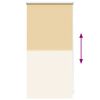 vidaXL Store enrouleur occultant 44,4 x 100 cm, largeur du tissu 40 cm, beige