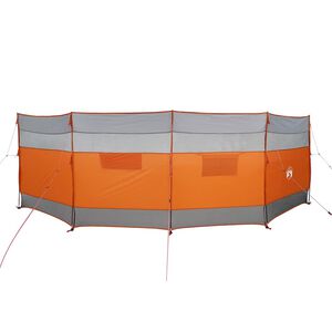 vidaXL Brise-vent de camping gris et orange 510x153 cm imperm&eacute;able