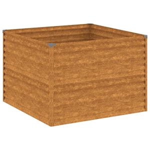 vidaXL Lit sur&eacute;lev&eacute; de jardin 100x100x69 cm acier corten