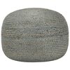 vidaXL Pouf fait &agrave; la main Vert olive 45 x 30 cm Jute
