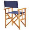 vidaXL Chaises de metteur en sc&egrave;ne lot de 2 Bois massif d'acacia bleu