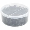 vidaXL Bandes tress&eacute;es pour chevaux 500 pcs silicone noir