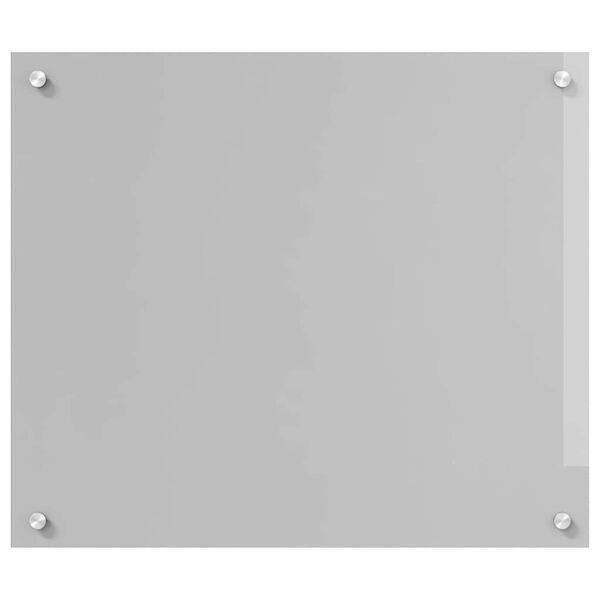 vidaXL Protection de cuisine Gris clair 70 x 60 x 0,6 cm verre trempé
