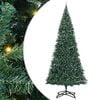 vidaXL Arbre de No&euml;l artificiel pr&eacute;-&eacute;clair&eacute; avec ensemble de boules