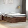 vidaXL Cadre de lit sans matelas ch&ecirc;ne marron 135x190 cm