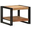 vidaXL Table basse 50x50x38 cm bois massif acacia
