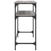 vidaXL Table console sonoma gris 75x35,5x75 cm bois d'ing&eacute;nierie
