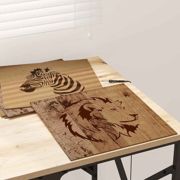 vidaXL Panneaux d&eacute;coratifs 50 pcs Bois ancien 30 x 30 x 0,27 cm