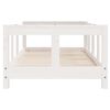 vidaXL Cadre de lit pour enfant blanc 70x140 cm bois de pin massif