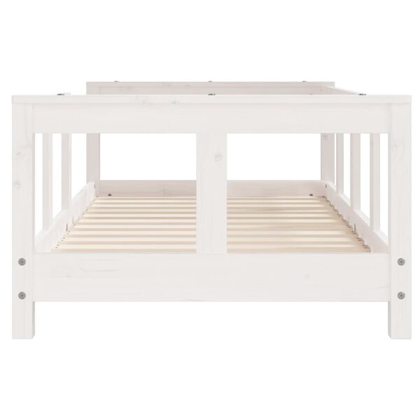 vidaXL Cadre de lit pour enfant blanc 70x140 cm bois de pin massif