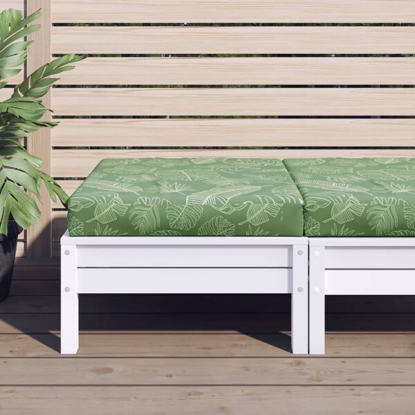 vidaXL Coussin de palette &agrave; motif de feuilles 60x60x8 cm tissu