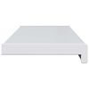 vidaXL Appui de fen&ecirc;tre Blanc 60 x 25 x 4,5 cm PVC