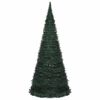 vidaXL Sapin de No&euml;l artificiel pr&eacute;-&eacute;clair&eacute; avec guirlandes vert 210cm
