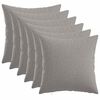 vidaXL Housse de coussin 6 pc HEERLEN Gris nuage 30 x 30 cm Tissu