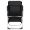 vidaXL Chaises pliables de camping lot de 4 Noir Aluminium