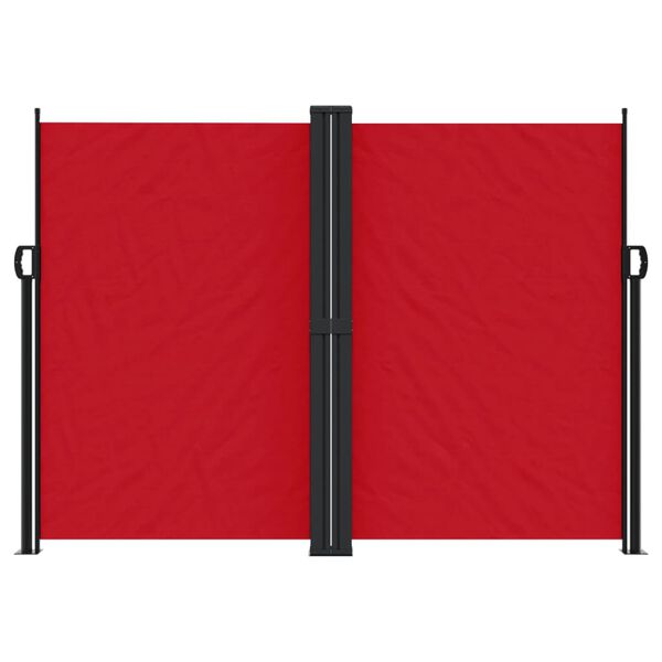 vidaXL Auvent lat&eacute;ral r&eacute;tractable rouge 180x600 cm