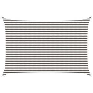 vidaXL Voile d'ombre 3 x 4 m HDPE Rectangulaire Gris clair et blanc