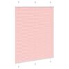 vidaXL Store pliss&eacute; rose 110x150 cm largeur du tissu 109,4cm polyester