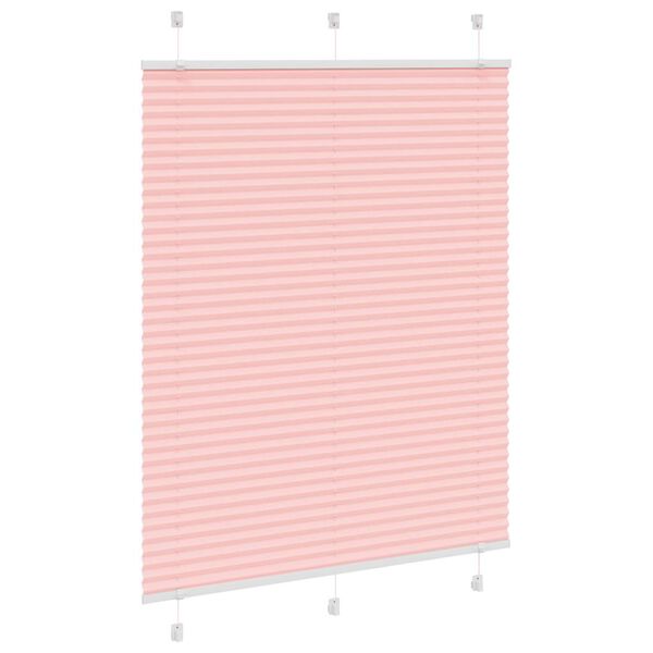 vidaXL Store pliss&eacute; rose 110x150 cm largeur du tissu 109,4cm polyester