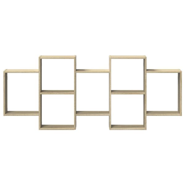 vidaXL &Eacute;tag&egrave;re murale ch&ecirc;ne sonoma 159x18x65 cm bois d'ing&eacute;nierie