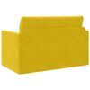 vidaXL Canap&eacute;-Lit 110cm Jaune tournesol Velours