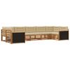 vidaXL Ensemble de canap&eacute;s d'ext&eacute;rieur 7 pc Naturel et Beige