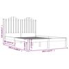 vidaXL Cadre de lit sans matelas bois massif