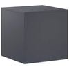 vidaXL Support de Plante Anthracite 40 x 40 x 40 cm Acier inoxydable