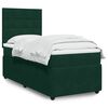 vidaXL Sommier &agrave; lattes de lit avec matelas Vert fonc&eacute; 90x190 cm