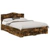vidaXL Cadre de lit Ch&ecirc;ne fum&eacute; 140 x 190 cm Bois d'ing&eacute;nierie