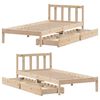 vidaXL Cadre de lit sans matelas 90x200 cm bois de pin massif