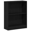 vidaXL Biblioth&egrave;que 60 x 24 x 76 cm Bois d'ing&eacute;nierie Ch&ecirc;ne noir