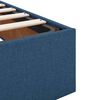 VidaXL Cadre de lit ottoman avec matelas bleu 160x200 cm tissu
