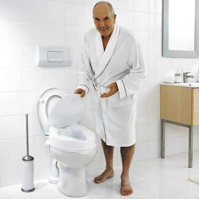 RIDDER Siège de toilette avec couvercle Blanc 150 kg A0071001